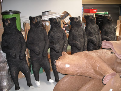 Standing Black Bears are a Broadway stage act…glad we won't cross them on a dark night